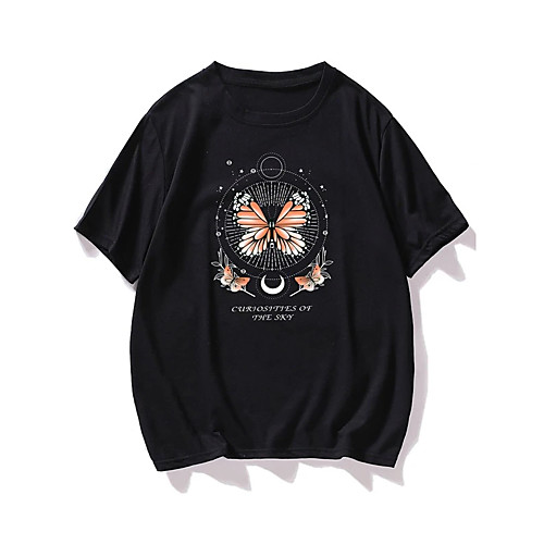 Men's T shirt Hot Stamping Butterfly Animal Print Short Sleeve Casual Tops 100% Cotton Casual Fashion Black
Men's T shirt Hot Stamping Butterfly Animal Print Short Sleeve Casual Tops 100% Cotton Casual Fashion Black