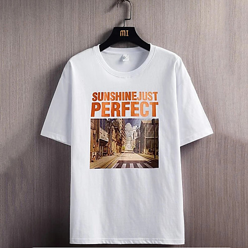 Men's Unisex T shirt Hot Stamping Letter Plus Size Print Short Sleeve Casual Tops 100% Cotton Casual Fashion White
Men's Unisex T shirt Hot Stamping Letter Plus Size Print Short Sleeve Casual Tops 100% Cotton Casual Fashion White