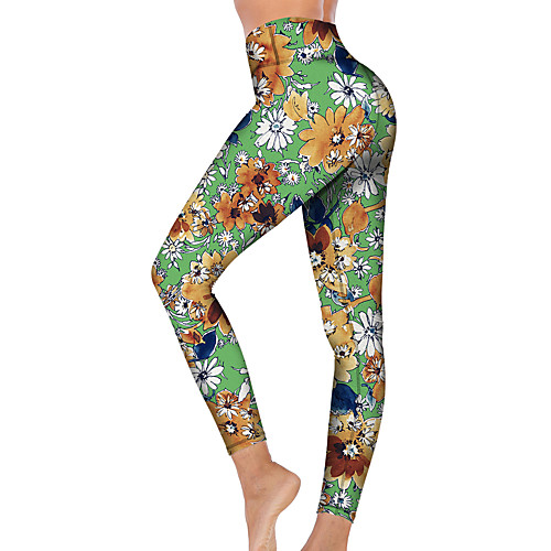 21Grams Women's High Waist Yoga Pants Cropped Leggings Tummy Control Butt Lift Breathable Green Fitness Gym Workout Running Winter Sports Activewear High Elasticity
21Grams Women's High Waist Yoga Pants Cropped Leggings Tummy Control Butt Lift Breathable Green Fitness Gym Workout Running Winter Sports Activewear High Elasticity