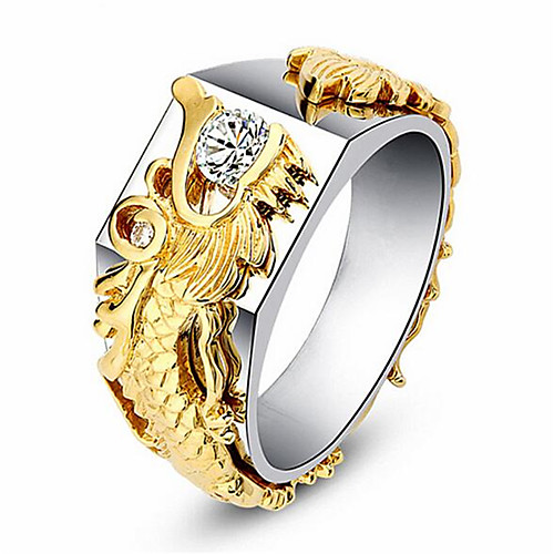 Band Ring Geometrical Gold Zircon Copper Gold Plated Dragon Precious Fashion Vintage 1pc 8 9 10 / Men's
Band Ring Geometrical Gold Zircon Copper Gold Plated Dragon Precious Fashion Vintage 1pc 8 9 10 / Men's