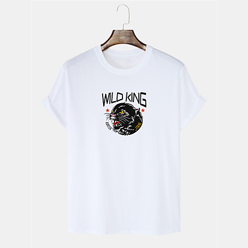 Men's T shirt Hot Stamping Graphic Prints Animal Short Sleeve Casual Tops 100% Cotton Fashion White Blue Yellow
Men's T shirt Hot Stamping Graphic Prints Animal Short Sleeve Casual Tops 100% Cotton Fashion White Blue Yellow