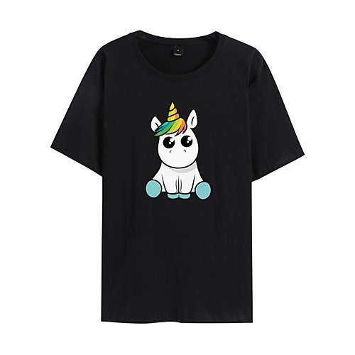 Men's Unisex T shirt Hot Stamping Unicorn Plus Size Print Short Sleeve Daily Tops 100% Cotton Basic Casual White Black Yellow
Men's Unisex T shirt Hot Stamping Unicorn Plus Size Print Short Sleeve Daily Tops 100% Cotton Basic Casual White Black Yellow