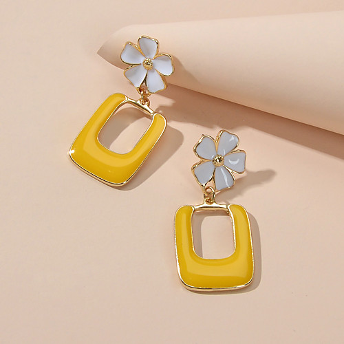 Women's Drop Earrings Geometrical Petal Cute Earrings Jewelry Yellow For Festival
Women's Drop Earrings Geometrical Petal Cute Earrings Jewelry Yellow For Festival