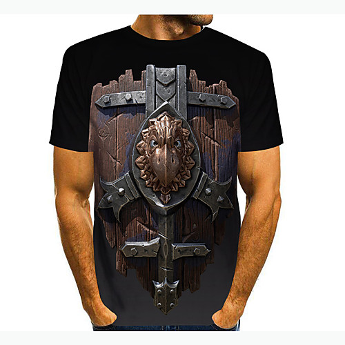 Men's T shirt 3D Print Cartoon 3D 3D Print Short Sleeve Daily Tops Casual Fashion Black
Men's T shirt 3D Print Cartoon 3D 3D Print Short Sleeve Daily Tops Casual Fashion Black