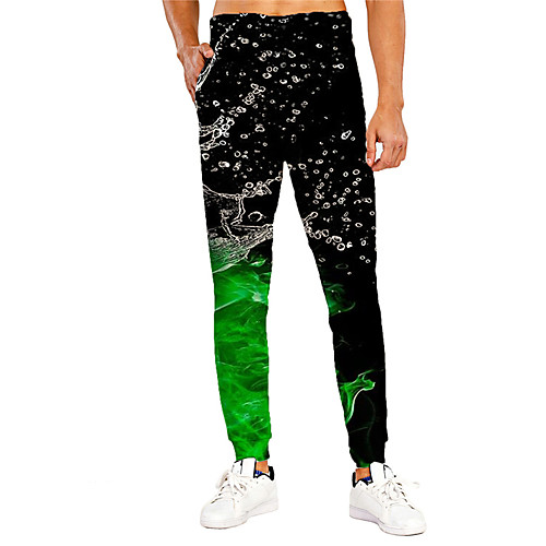 Men's 3D Print Sporty Breathable Quick Dry Sports Casual Holiday Pants Sweatpants Pants Graphic 3D Full Length Print Green
Men's 3D Print Sporty Breathable Quick Dry Sports Casual Holiday Pants Sweatpants Pants Graphic 3D Full Length Print Green