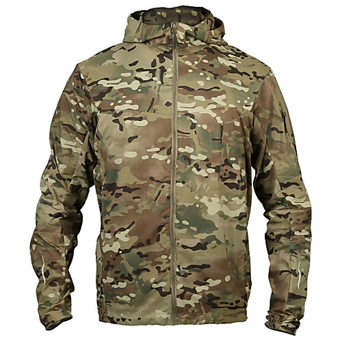 Men's Hunting Jacket Outdoor Waterproof Windproof Breathable Quick Dry Summer Solid Colored Camo Nylon CP camouflage Black Blue
Men's Hunting Jacket Outdoor Waterproof Windproof Breathable Quick Dry Summer Solid Colored Camo Nylon CP camouflage Black Blue