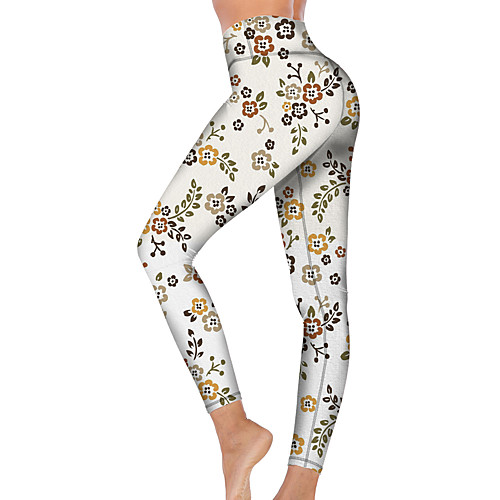 21Grams Women's High Waist Yoga Pants Cropped Leggings Tummy Control Butt Lift Breathable White Fitness Gym Workout Running Winter Sports Activewear High Elasticity
21Grams Women's High Waist Yoga Pants Cropped Leggings Tummy Control Butt Lift Breathable White Fitness Gym Workout Running Winter Sports Activewear High Elasticity