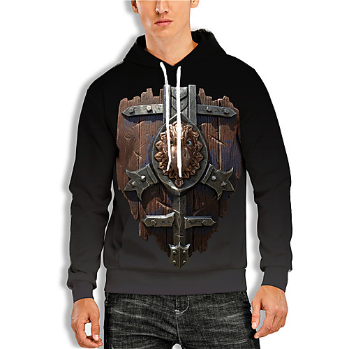Men's Pullover Hoodie Sweatshirt 3D Cartoon Print Daily Holiday 3D Print 3D Print Hoodies Sweatshirts Black
Men's Pullover Hoodie Sweatshirt 3D Cartoon Print Daily Holiday 3D Print 3D Print Hoodies Sweatshirts Black