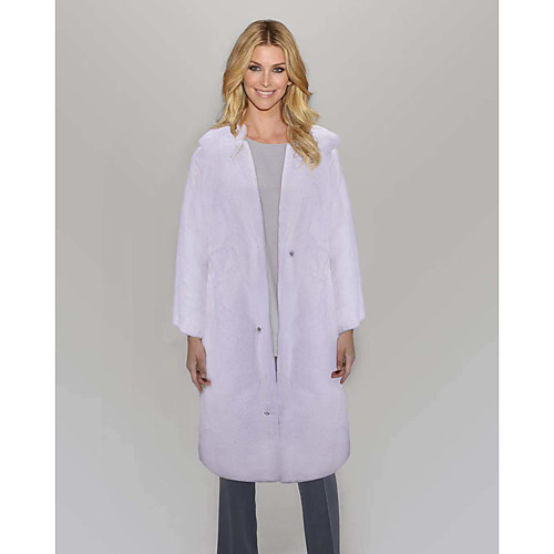 Women's Solid Colored Autumn / Fall Faux Fur Coat Long Daily Long Sleeve Faux Fur Coat Tops White
Women's Solid Colored Autumn / Fall Faux Fur Coat Long Daily Long Sleeve Faux Fur Coat Tops White