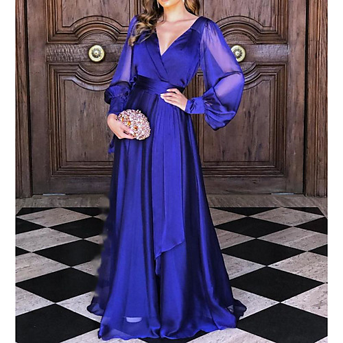 A-Line Beautiful Back Minimalist Wedding Guest Formal Evening Dress V Neck Long Sleeve Floor Length Chiffon with Pleats 2021
A-Line Beautiful Back Minimalist Wedding Guest Formal Evening Dress V Neck Long Sleeve Floor Length Chiffon with Pleats 2021