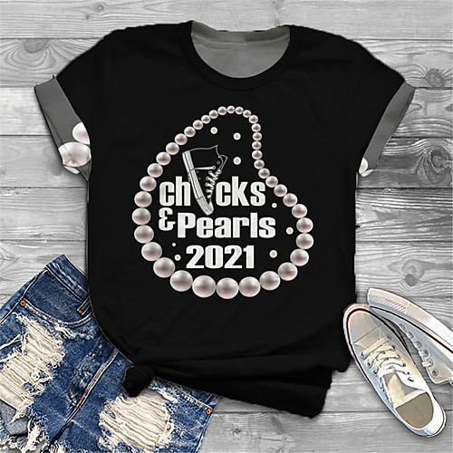 Women's Plus Size Print Graphic Chains Print Letter T shirt Large Size Round Neck Short Sleeve Tops Big Size
Women's Plus Size Print Graphic Chains Print Letter T shirt Large Size Round Neck Short Sleeve Tops Big Size