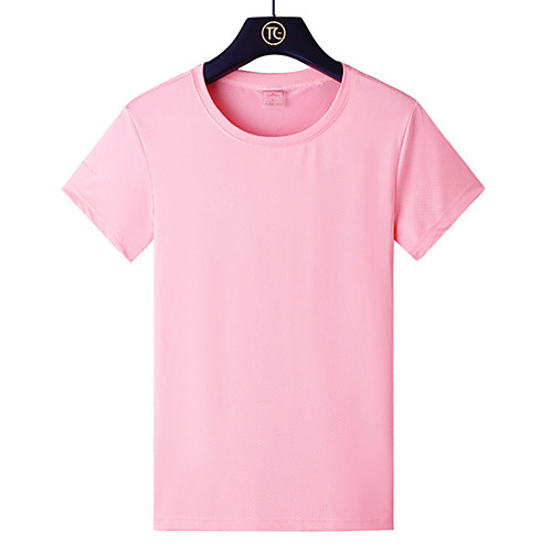 Women's T shirt Hiking Tee shirt Short Sleeve Crew Neck Tee Tshirt Top Outdoor Lightweight Breathable Quick Dry Soft Summer Elastane Polyester Solid Color Black Pink Rose Red Fishing Climbing Running
Women's T shirt Hiking Tee shirt Short Sleeve Crew Neck Tee Tshirt Top Outdoor Lightweight Breathable Quick Dry Soft Summer Elastane Polyester Solid Color Black Pink Rose Red Fishing Climbing Running
