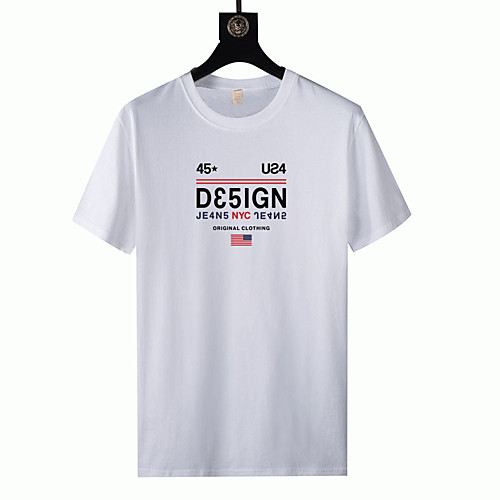Men's T shirt Hot Stamping Graphic Prints Letter Short Sleeve Casual Tops 100% Cotton Fashion White Blue Red
Men's T shirt Hot Stamping Graphic Prints Letter Short Sleeve Casual Tops 100% Cotton Fashion White Blue Red