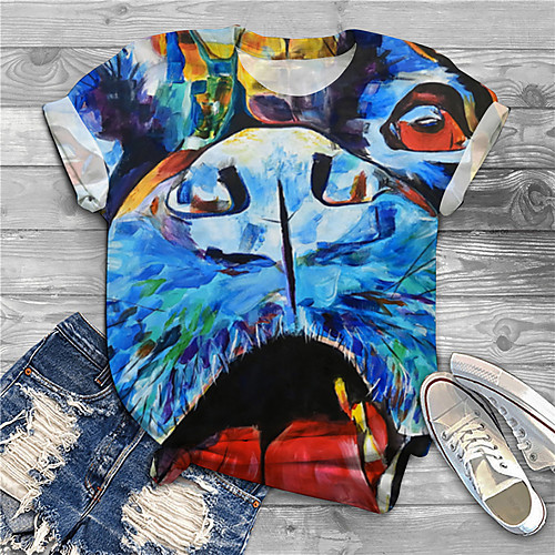 Women's Plus Size Print Graphic Animal T shirt Large Size Round Neck Short Sleeve Tops Big Size
Women's Plus Size Print Graphic Animal T shirt Large Size Round Neck Short Sleeve Tops Big Size