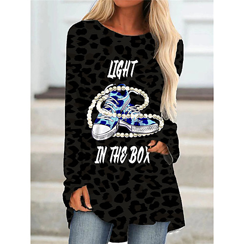 Women's T Shirt Dress Tee Dress Short Mini Dress Gray Long Sleeve Color Block Letter Print Fall Spring Round Neck Casual 2021 S M L XL XXL 3XL
Women's T Shirt Dress Tee Dress Short Mini Dress Gray Long Sleeve Color Block Letter Print Fall Spring Round Neck Casual 2021 S M L XL XXL 3XL