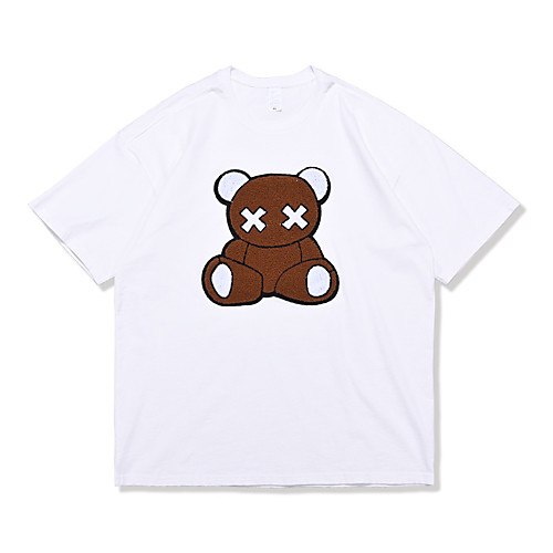 Men's T shirt Hot Stamping Bear Animal Print Short Sleeve Daily Tops 100% Cotton Basic Casual White
Men's T shirt Hot Stamping Bear Animal Print Short Sleeve Daily Tops 100% Cotton Basic Casual White