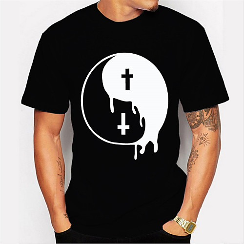 Men's T shirt Hot Stamping Graphic Print Short Sleeve Daily Tops 100% Cotton Basic Casual Black
Men's T shirt Hot Stamping Graphic Print Short Sleeve Daily Tops 100% Cotton Basic Casual Black