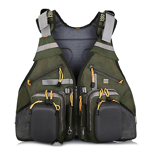 Fonoun Men's Fishing Vest Outdoor Adjustable Size Breathable Mesh Multi-Pockets Quick Dry Vest / Gilet Autumn / Fall Spring Summer Fishing Photography Camping & Hiking Army Green / High Elasticity
Fonoun Men's Fishing Vest Outdoor Adjustable Size Breathable Mesh Multi-Pockets Quick Dry Vest / Gilet Autumn / Fall Spring Summer Fishing Photography Camping & Hiking Army Green / High Elasticity