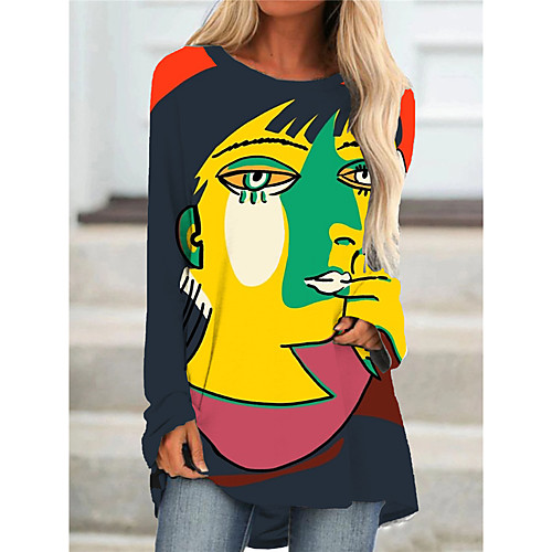 Women's T Shirt Dress Tee Dress Short Mini Dress Navy Blue Long Sleeve Color Block Geometric Print Fall Spring Round Neck Casual 2021 S M L XL XXL 3XL
Women's T Shirt Dress Tee Dress Short Mini Dress Navy Blue Long Sleeve Color Block Geometric Print Fall Spring Round Neck Casual 2021 S M L XL XXL 3XL