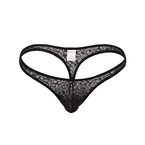Men's 1 Piece Lace G-string Underwear - Normal Low Waist White Black Blue M L XL
Men's 1 Piece Lace G-string Underwear - Normal Low Waist White Black Blue M L XL