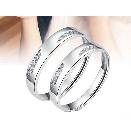 Couple Rings Synthetic Diamond Solitaire Silver S925 Sterling Silver Love Precious Elegant Fashion 1 Pair Adjustable / Couple's / Adjustable Ring
Couple Rings Synthetic Diamond Solitaire Silver S925 Sterling Silver Love Precious Elegant Fashion 1 Pair Adjustable / Couple's / Adjustable Ring