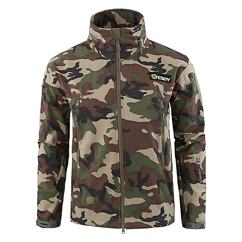Men's Hunting Jacket Outdoor Waterproof Windproof Fleece Lining Warm Fall Winter Solid Colored Camo Polyester Jungle camouflage Black Camouflage
Men's Hunting Jacket Outdoor Waterproof Windproof Fleece Lining Warm Fall Winter Solid Colored Camo Polyester Jungle camouflage Black Camouflage