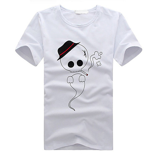 Men's T shirt Hot Stamping Cartoon Print Short Sleeve Daily Tops 100% Cotton Basic Casual White Black Gray
Men's T shirt Hot Stamping Cartoon Print Short Sleeve Daily Tops 100% Cotton Basic Casual White Black Gray