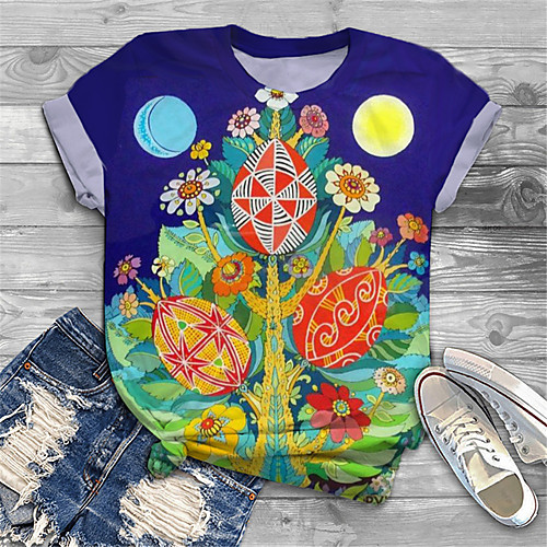 Women's Plus Size Print Graphic Floral T shirt Large Size Round Neck Short Sleeve Tops Big Size
Women's Plus Size Print Graphic Floral T shirt Large Size Round Neck Short Sleeve Tops Big Size