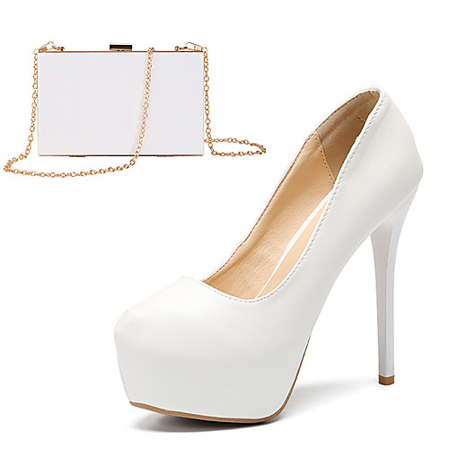 Women's Heels Platform Round Toe Vintage Sexy Roman Shoes Party & Evening Office & Career PU Rivet Solid Colored Color Block White
Women's Heels Platform Round Toe Vintage Sexy Roman Shoes Party & Evening Office & Career PU Rivet Solid Colored Color Block White