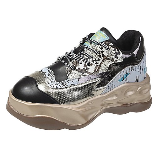 Women's Trainers Athletic Shoes Flat Heel Round Toe Sporty Casual Daily Walking Shoes PU Lace-up Color Block Red Pink Gold
Women's Trainers Athletic Shoes Flat Heel Round Toe Sporty Casual Daily Walking Shoes PU Lace-up Color Block Red Pink Gold