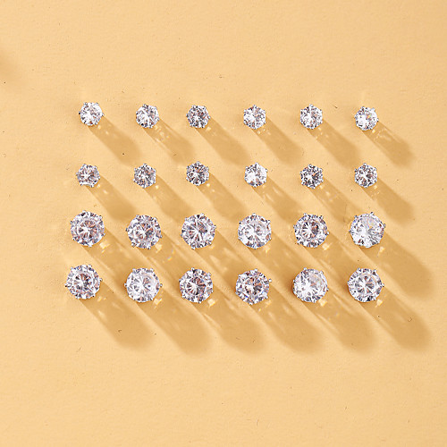 Women's Stud Earrings Earrings Set Simple Luxury Elegant Fashion Imitation Diamond Earrings Jewelry White For Birthday Gift Prom Date Vacation 12 Pairs
Women's Stud Earrings Earrings Set Simple Luxury Elegant Fashion Imitation Diamond Earrings Jewelry White For Birthday Gift Prom Date Vacation 12 Pairs