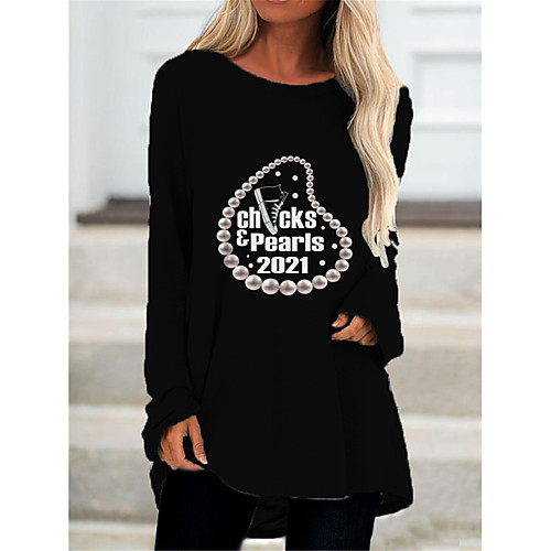 Women's T Shirt Dress Tee Dress Short Mini Dress Black Purple Red Blushing Pink Long Sleeve Color Block Geometric Letter Print Fall Spring Round Neck Casual 2021 S M L XL XXL 3XL
Women's T Shirt Dress Tee Dress Short Mini Dress Black Purple Red Blushing Pink Long Sleeve Color Block Geometric Letter Print Fall Spring Round Neck Casual 2021 S M L XL XXL 3XL