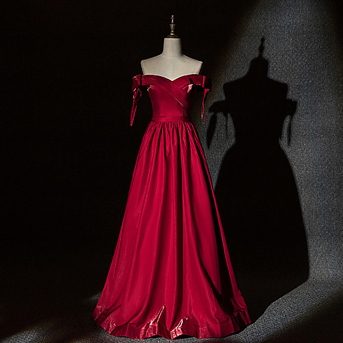 A-Line Minimalist Elegant Wedding Guest Formal Evening Dress Sweetheart Neckline Short Sleeve Floor Length Satin with Bow(s) Pleats 2021
A-Line Minimalist Elegant Wedding Guest Formal Evening Dress Sweetheart Neckline Short Sleeve Floor Length Satin with Bow(s) Pleats 2021