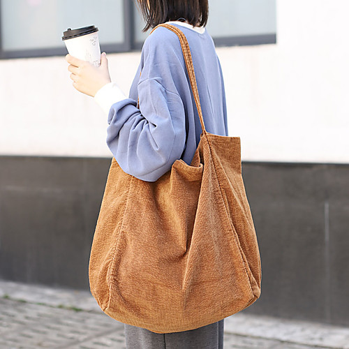 Women's Bags Corduroy Tote Crossbody Bag Shopper Bag Plain Daily Going out 2021 Handbags Black Khaki Green Brown
Women's Bags Corduroy Tote Crossbody Bag Shopper Bag Plain Daily Going out 2021 Handbags Black Khaki Green Brown