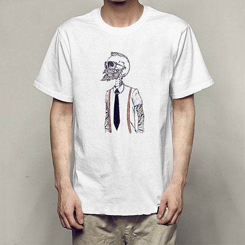Men's Unisex T shirt Hot Stamping Skull Plus Size Print Short Sleeve Daily Tops 100% Cotton Basic Casual White
Men's Unisex T shirt Hot Stamping Skull Plus Size Print Short Sleeve Daily Tops 100% Cotton Basic Casual White