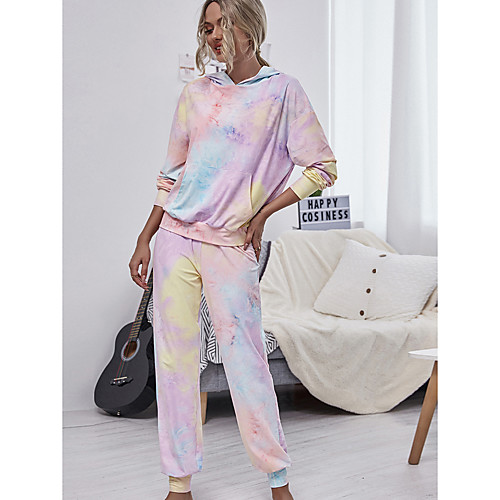 Women's Active Tie Dye Casual Daily Wear Two Piece Set Sweatshirt Tracksuit Pant Loungewear Print Tops
Women's Active Tie Dye Casual Daily Wear Two Piece Set Sweatshirt Tracksuit Pant Loungewear Print Tops