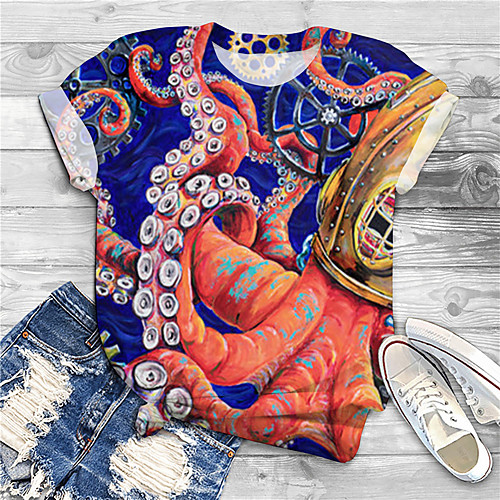 Women's Plus Size Print Graphic Graphic Prints Animal T shirt Large Size Round Neck Short Sleeve Tops Big Size
Women's Plus Size Print Graphic Graphic Prints Animal T shirt Large Size Round Neck Short Sleeve Tops Big Size