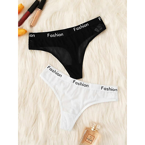 Women's 1 Piece Mesh G-strings & Thongs Panties - Normal Low Waist White Black Red One-Size
Women's 1 Piece Mesh G-strings & Thongs Panties - Normal Low Waist White Black Red One-Size