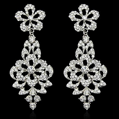 Women's Drop Earrings Hollow Out Petal Stylish Imitation Diamond Earrings Jewelry Silver For Party Evening Birthday
Women's Drop Earrings Hollow Out Petal Stylish Imitation Diamond Earrings Jewelry Silver For Party Evening Birthday