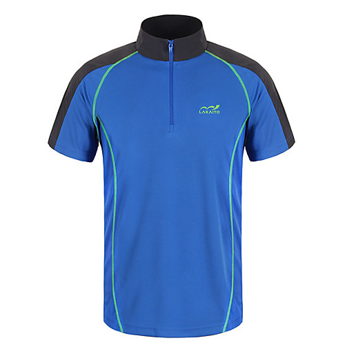 Men's T shirt Hiking Tee shirt Short Sleeve Stand Collar Tee Tshirt Top Outdoor Lightweight Breathable Quick Dry Soft Summer Spandex Polyester Patchwork Army Green Blue Grey Fishing Climbing Running
Men's T shirt Hiking Tee shirt Short Sleeve Stand Collar Tee Tshirt Top Outdoor Lightweight Breathable Quick Dry Soft Summer Spandex Polyester Patchwork Army Green Blue Grey Fishing Climbing Running