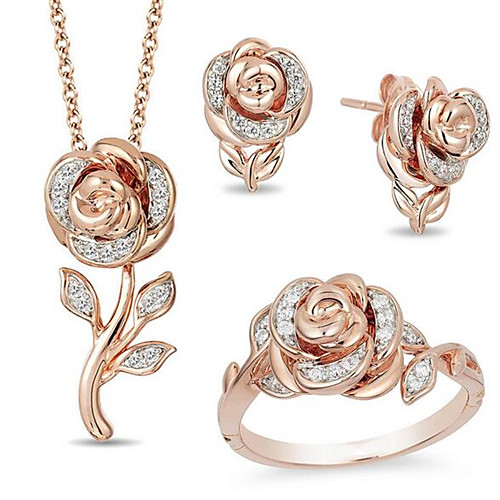 Women's Jewelry Set Bridal Jewelry Sets 3D Flower Fashion Gold Plated Earrings Jewelry Rose Gold For Christmas Wedding Halloween Party Evening Gift 1 set
Women's Jewelry Set Bridal Jewelry Sets 3D Flower Fashion Gold Plated Earrings Jewelry Rose Gold For Christmas Wedding Halloween Party Evening Gift 1 set