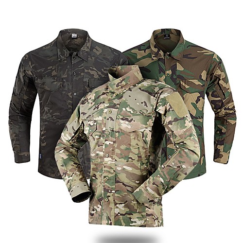 Men's Camouflage Hunting Jacket Camouflage Hunting T-shirt Military Tactical Shirt Outdoor Breathable Ventilation Fast Dry Wearable Fall Spring Summer Solid Colored Cotton Polyester Forest Green
Men's Camouflage Hunting Jacket Camouflage Hunting T-shirt Military Tactical Shirt Outdoor Breathable Ventilation Fast Dry Wearable Fall Spring Summer Solid Colored Cotton Polyester Forest Green