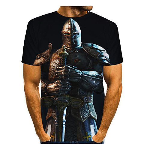 Men's T shirt 3D Print 3D Cartoon 3D Print Short Sleeve Daily Tops Casual Fashion Black
Men's T shirt 3D Print 3D Cartoon 3D Print Short Sleeve Daily Tops Casual Fashion Black