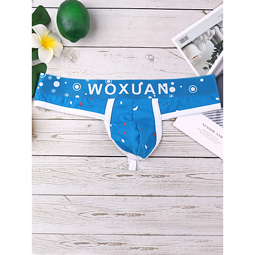 Men's 1 Piece Print G-string Underwear - Normal Low Waist White Black Blue M L XL
Men's 1 Piece Print G-string Underwear - Normal Low Waist White Black Blue M L XL
