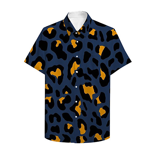 Men's Shirt 3D Print Graphic Button-Down 3D Print Short Sleeve Casual Tops Casual Fashion Blue
Men's Shirt 3D Print Graphic Button-Down 3D Print Short Sleeve Casual Tops Casual Fashion Blue
