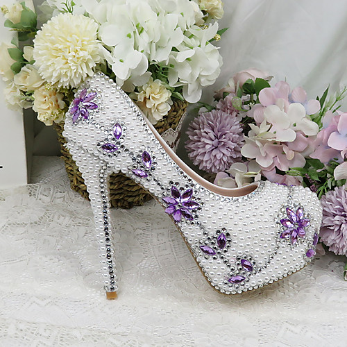 Women's Wedding Shoes Platform Round Toe Wedding Pumps Vintage Sexy Roman Shoes Wedding Party & Evening PU Rhinestone Pearl Sparkling Glitter Color Block Floral White
Women's Wedding Shoes Platform Round Toe Wedding Pumps Vintage Sexy Roman Shoes Wedding Party & Evening PU Rhinestone Pearl Sparkling Glitter Color Block Floral White