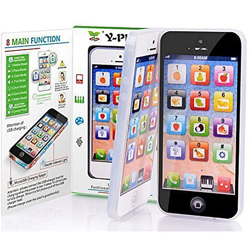 Toy Phone Educational Toy Y-phone Rechargeable Smart Novelty intelligent Simulation Music & Light with 12.55.8 inch Screen Kid's Boys' Girls' Toy Gift
Toy Phone Educational Toy Y-phone Rechargeable Smart Novelty intelligent Simulation Music & Light with 12.55.8 inch Screen Kid's Boys' Girls' Toy Gift