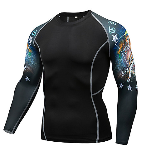 Men's Long Sleeve Compression Shirt Tee Tshirt Top Athletic Athleisure Winter Breathable Quick Dry Moisture Wicking Gym Workout Running Active Training Jogging Exercise Sportswear Tiger Black
Men's Long Sleeve Compression Shirt Tee Tshirt Top Athletic Athleisure Winter Breathable Quick Dry Moisture Wicking Gym Workout Running Active Training Jogging Exercise Sportswear Tiger Black