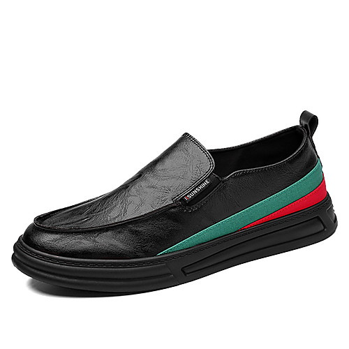 Men's Loafers & Slip-Ons Casual Daily Walking Shoes PU Breathable Non-slipping Wear Proof Black Color Block Fall Spring
Men's Loafers & Slip-Ons Casual Daily Walking Shoes PU Breathable Non-slipping Wear Proof Black Color Block Fall Spring