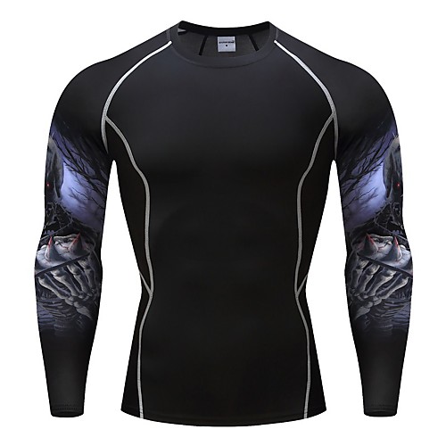 Men's Long Sleeve Compression Shirt Tee Tshirt Top Athletic Athleisure Winter Breathable Quick Dry Moisture Wicking Gym Workout Running Active Training Jogging Exercise Sportswear Skull Black
Men's Long Sleeve Compression Shirt Tee Tshirt Top Athletic Athleisure Winter Breathable Quick Dry Moisture Wicking Gym Workout Running Active Training Jogging Exercise Sportswear Skull Black